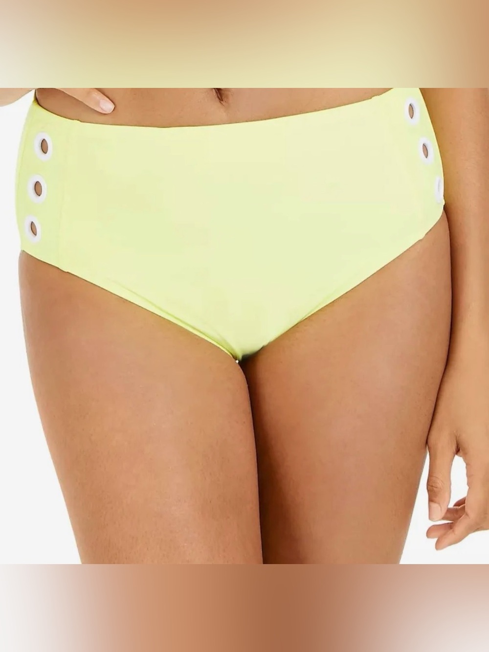 DKNY Neon Yellow Bikini Bottoms